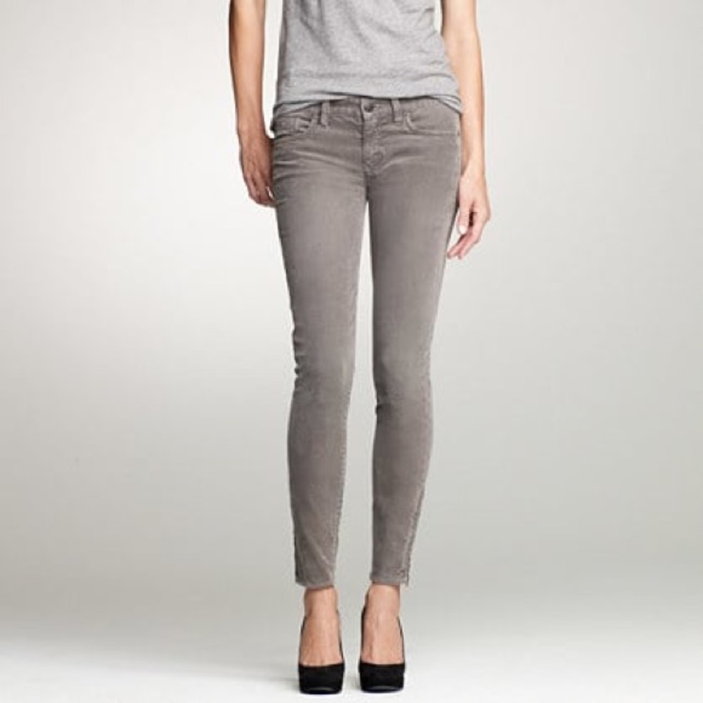 J Crew 27 Tall Toothpick Corduroy